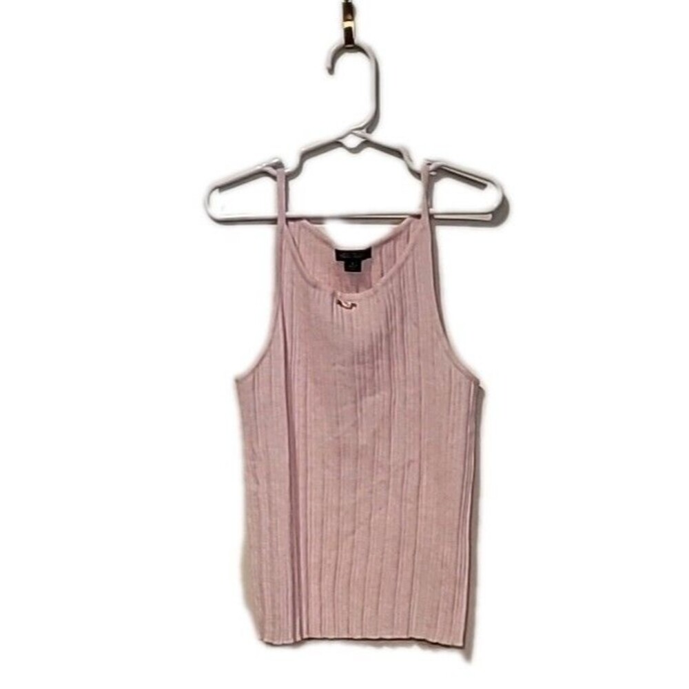 Wild Fable Spaghetti Strap Girls Knitted Tank, Pink, Size S